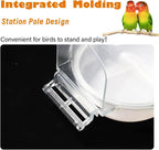 Transparent Hanging Bird Bath – Round Planet Design