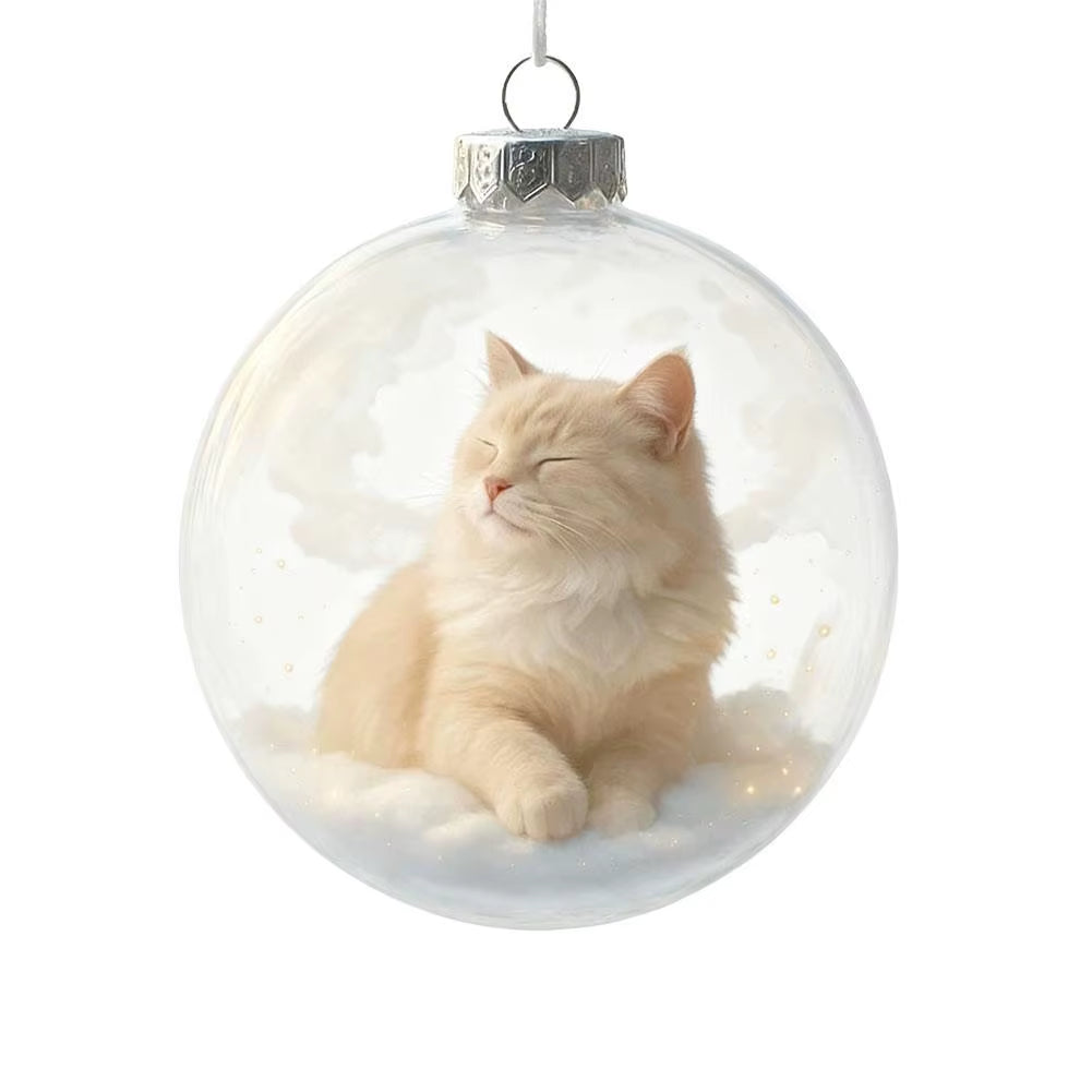 Cat Christmas ball ornament – photo 9