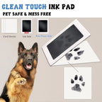 Diy Hand and Footprint Kit Ink Pads Photo Frame Handprint Paw Print Kit Dog Frame Pet Memorial Picture Frame with Pawprints Kit