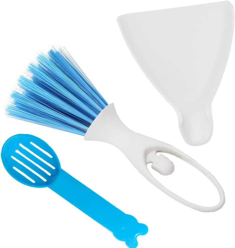 Mini Cage Cleaning Kit – Dustpan, Broom & Sand Scoop