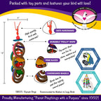 Olympic Rings Hanging Bird Toy – Super Bird Creations SB625
