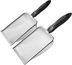 Stainless Steel Habitat & Litter Scoops – 2 Pack, Fine Mesh