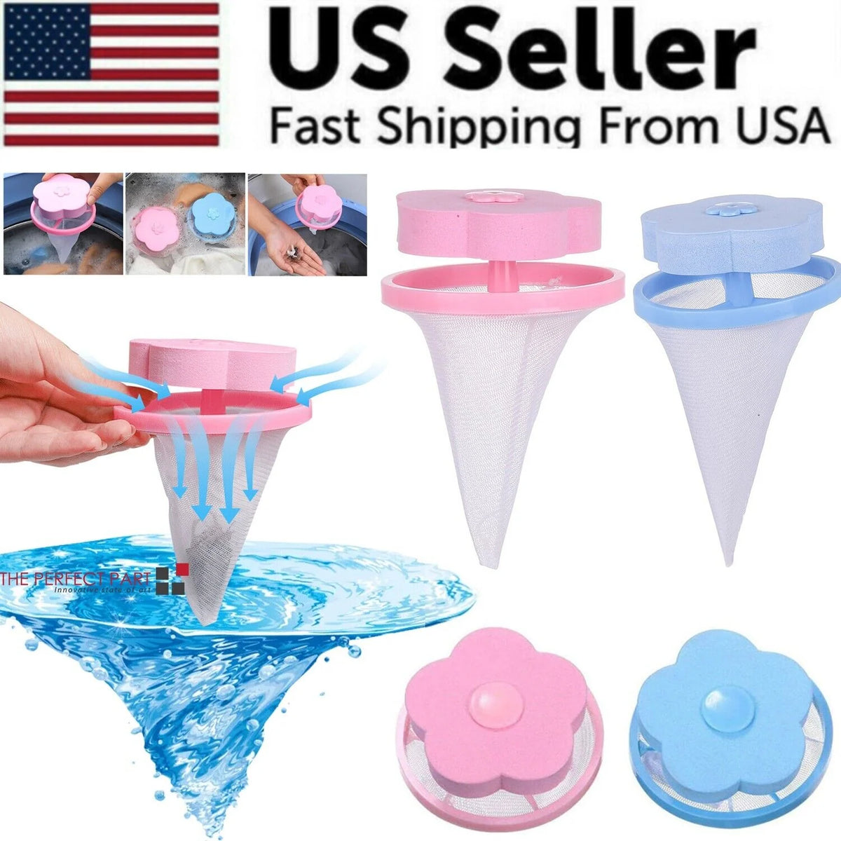 Pet hair catcher for washing machine