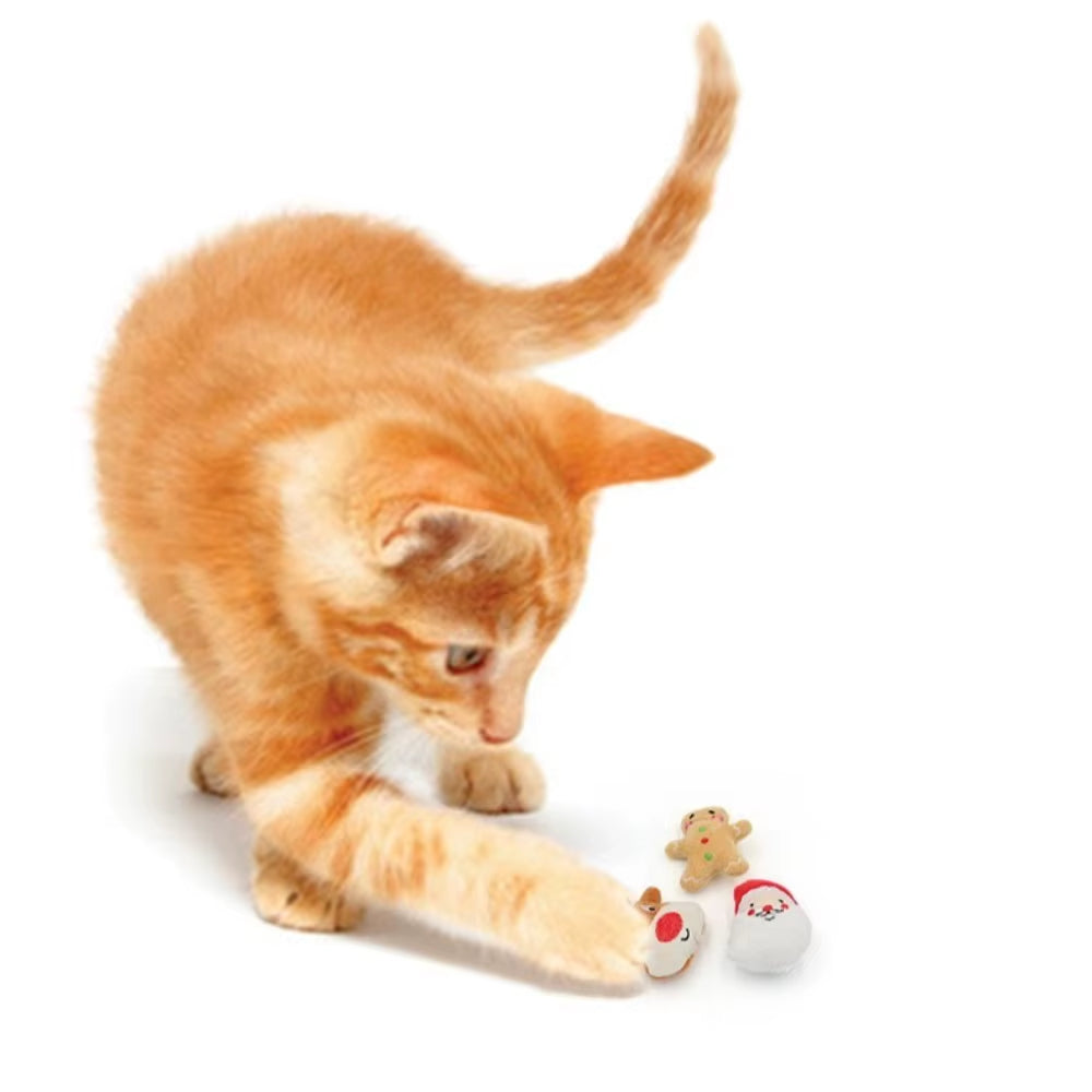 Christmas plush cat toys with catnip – photo 7