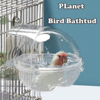 Transparent Hanging Bird Bath – Round Planet Design
