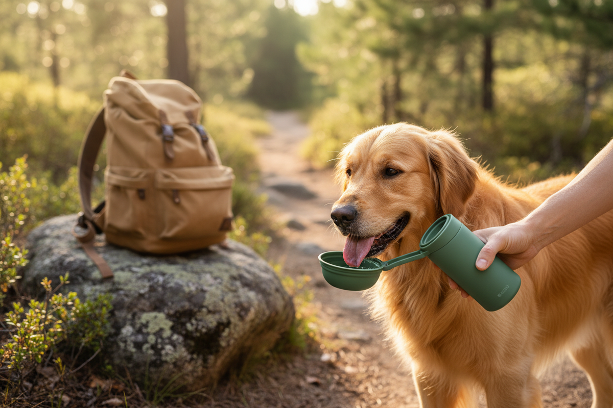 Portable dog water bottle for walks – photo 11